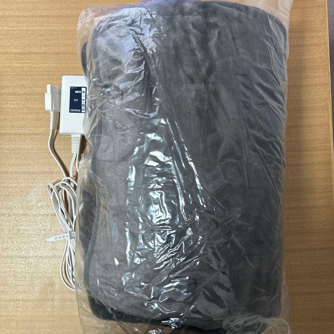 電響社ゼピール 電気掛敷毛布DM-Y21KSL-GY グレー