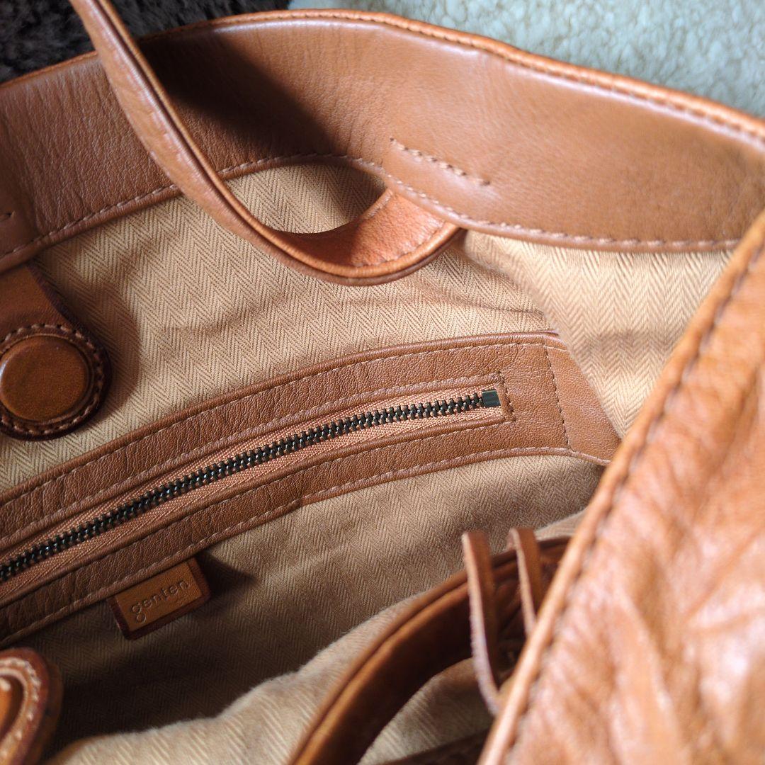 美品✨genten レザーショルダーバッグ 2way