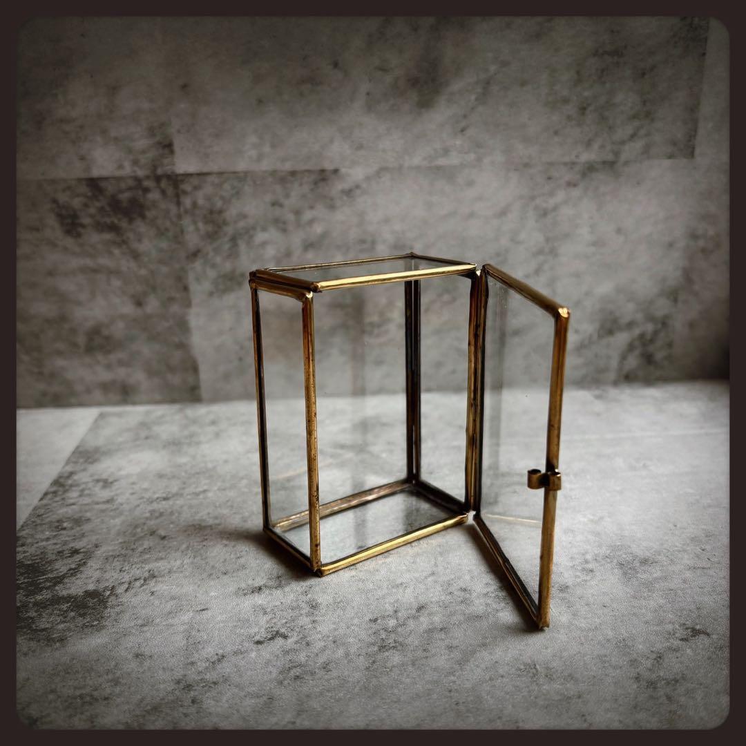 レアアンティーク 極小ミニョネット　ヴィンテージガラスケース付き