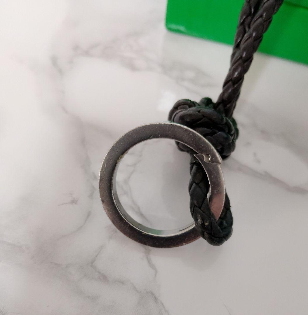 BOTTEGA VENETA ブラックキーホルダーキーリング