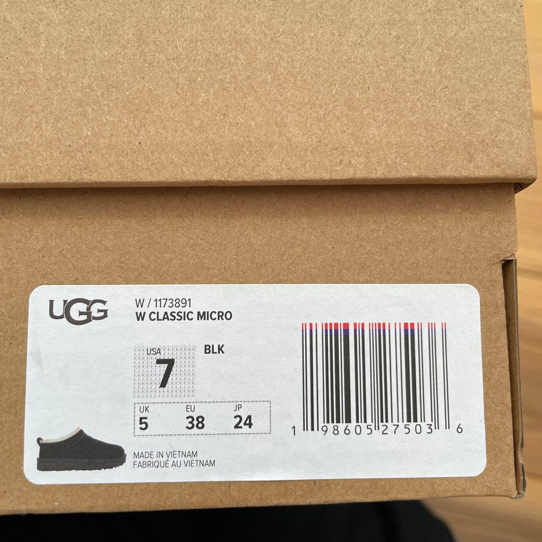 UGG クラシックマイクロ　24センチ　ブラック