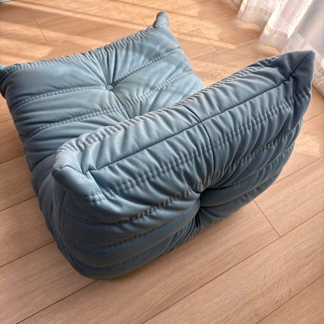 リーンロゼ ロゼトーゴミニ ブルー系 Mランク張地/人工皮革/販売価格17万円