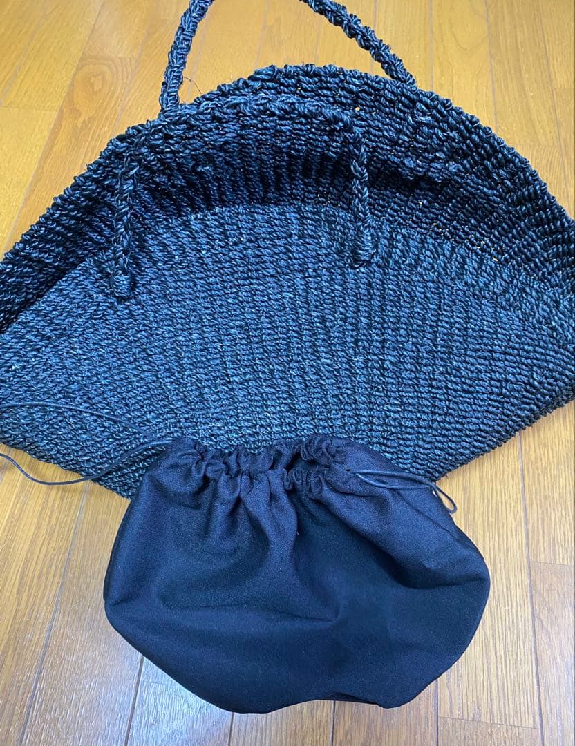 TODAY FUL VENUS BAG L かごバッグ ブラック