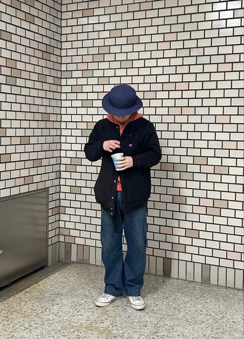 90s Champion Reverse Weave スナップカーディガン　黒