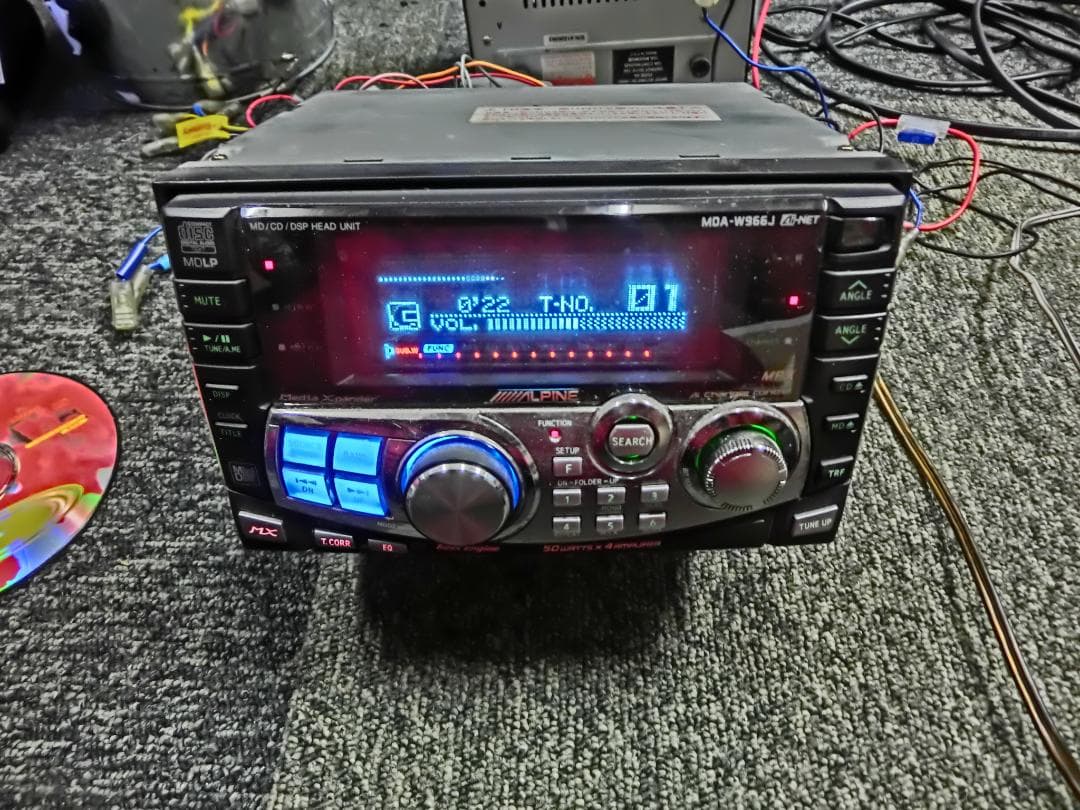 激レア 当時　ALPINE MDA-W966J CD・MD・MP3デッキ　取説