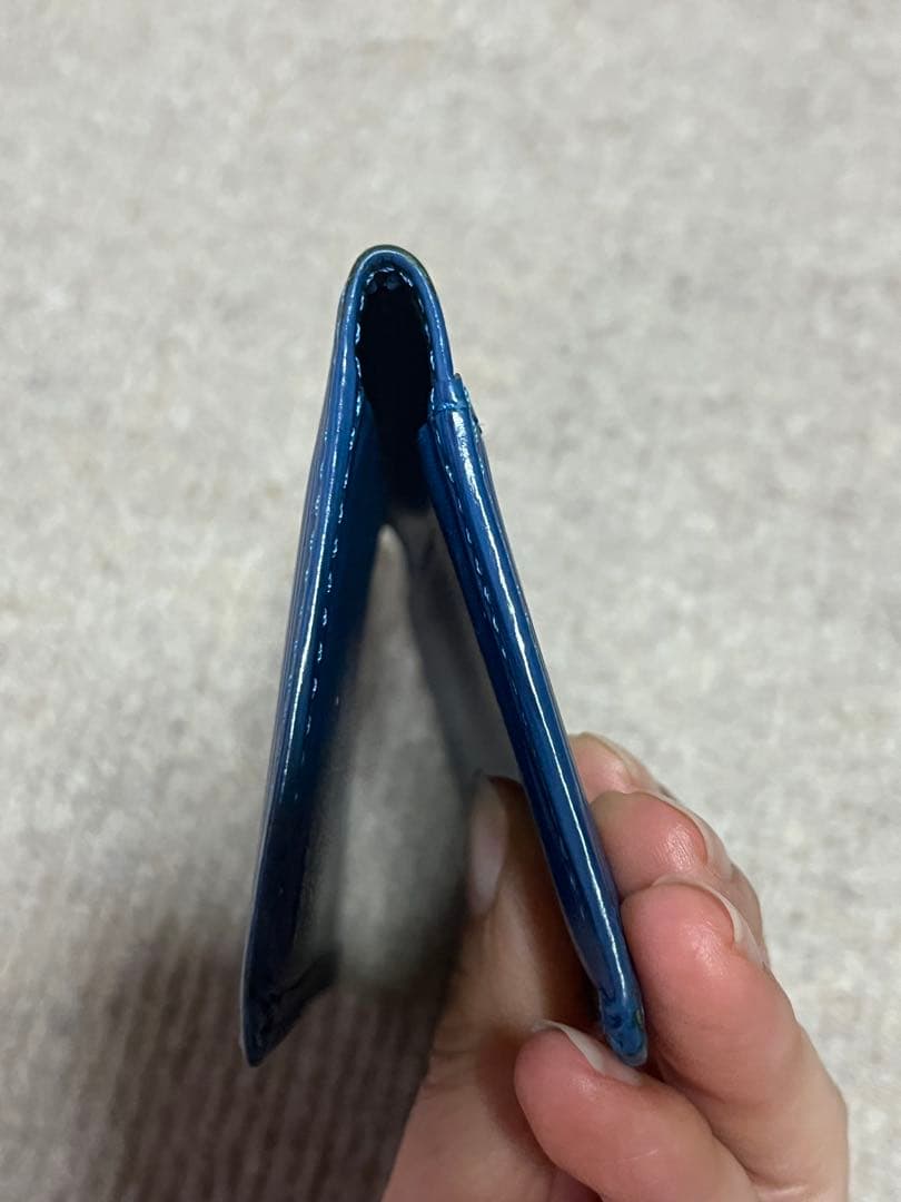 【美品】ルイヴィトン エピ ブルー 名刺入れ カードケース