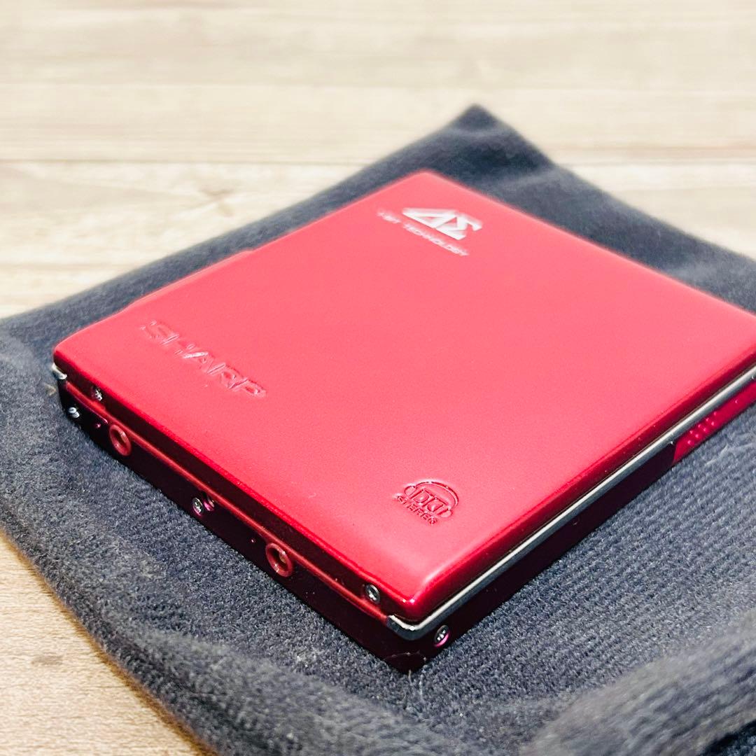 【美品】 SHARP MD-DS70-R 1ビットポータブルMDプレーヤー