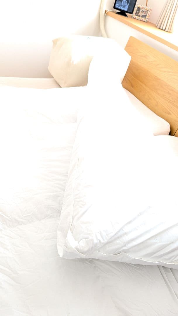 無印良品 防ダニ 羽毛掛けふとん・二層式/ シングル 150x210 1枚