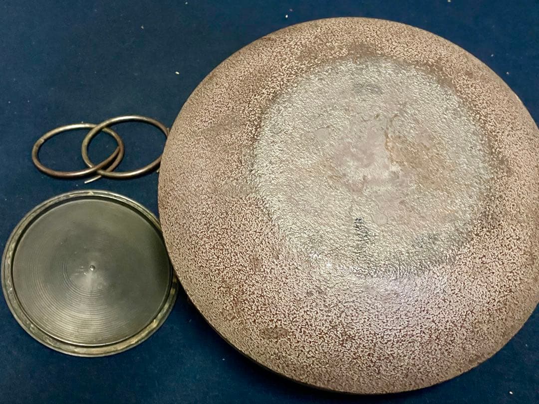 割引❣️「祖」 瓢筋入釜 釜師 敬典 釜鐶 共箱 共布 栞 瓢釜 (121A①)