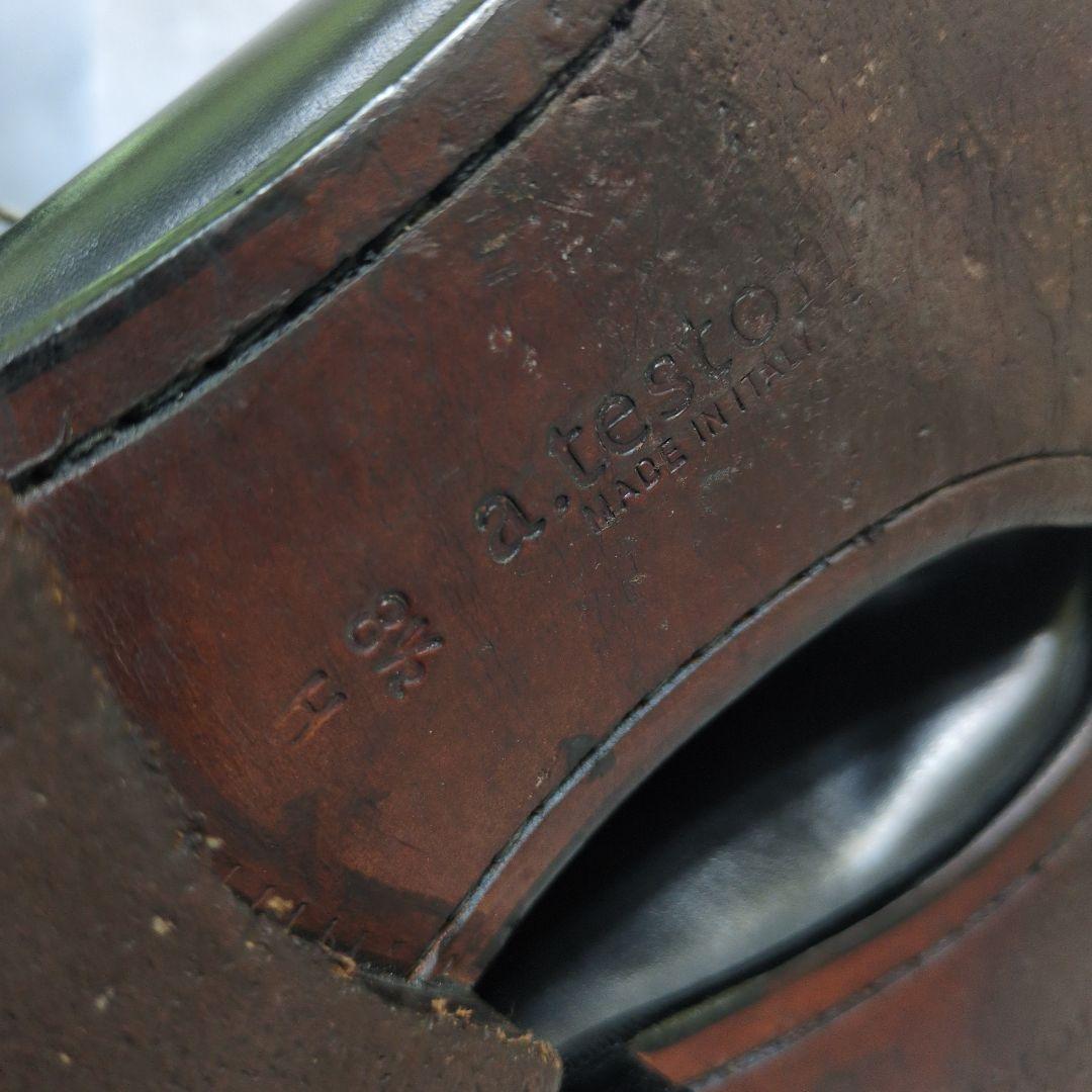 a.testoni ア・テストーニ ストレートチップ革靴 イタリア製 黒