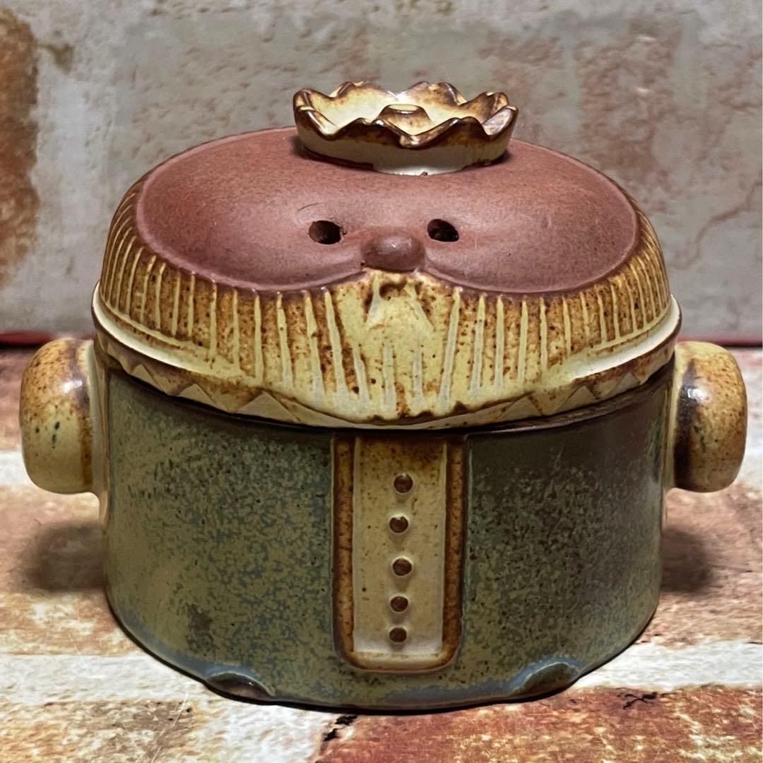 瀬戸焼　かしわ窯 ヘリテージシリーズ 陶器製キャニスター 王様 & 女王様