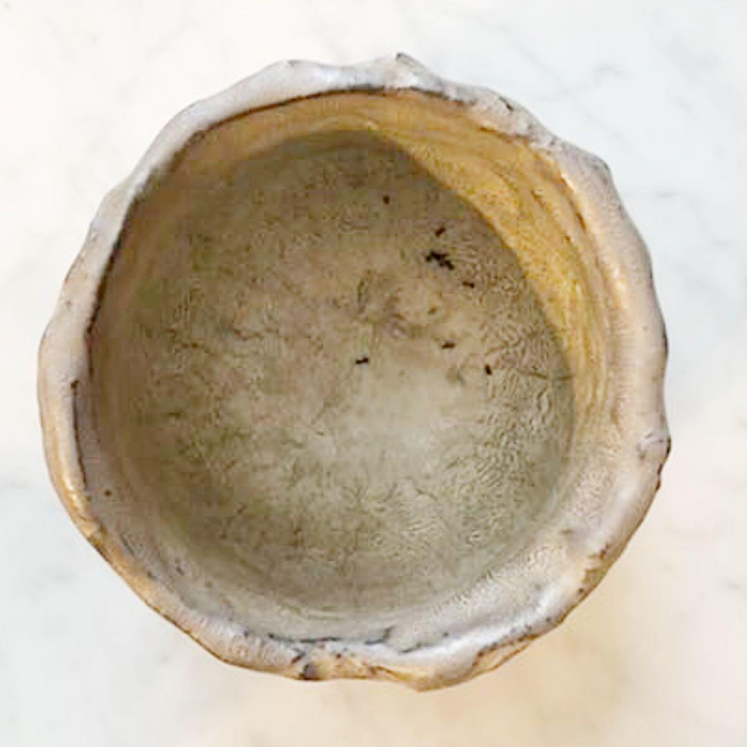 【人気・一点物】青木良太　銀瓷手捏少服茶盌