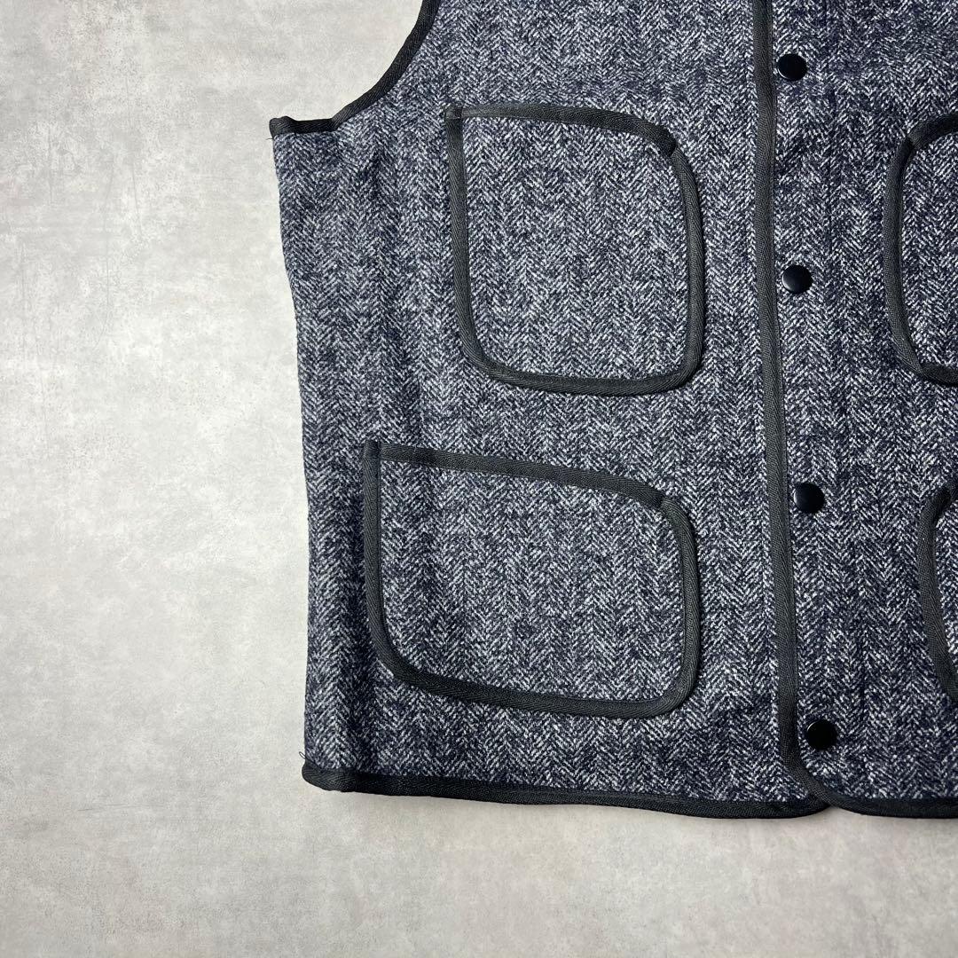 ✅新品　ベスト　ジレ　ウール　復刻　ネイビー　ブラウンズビーチ 似　アメカジ　L