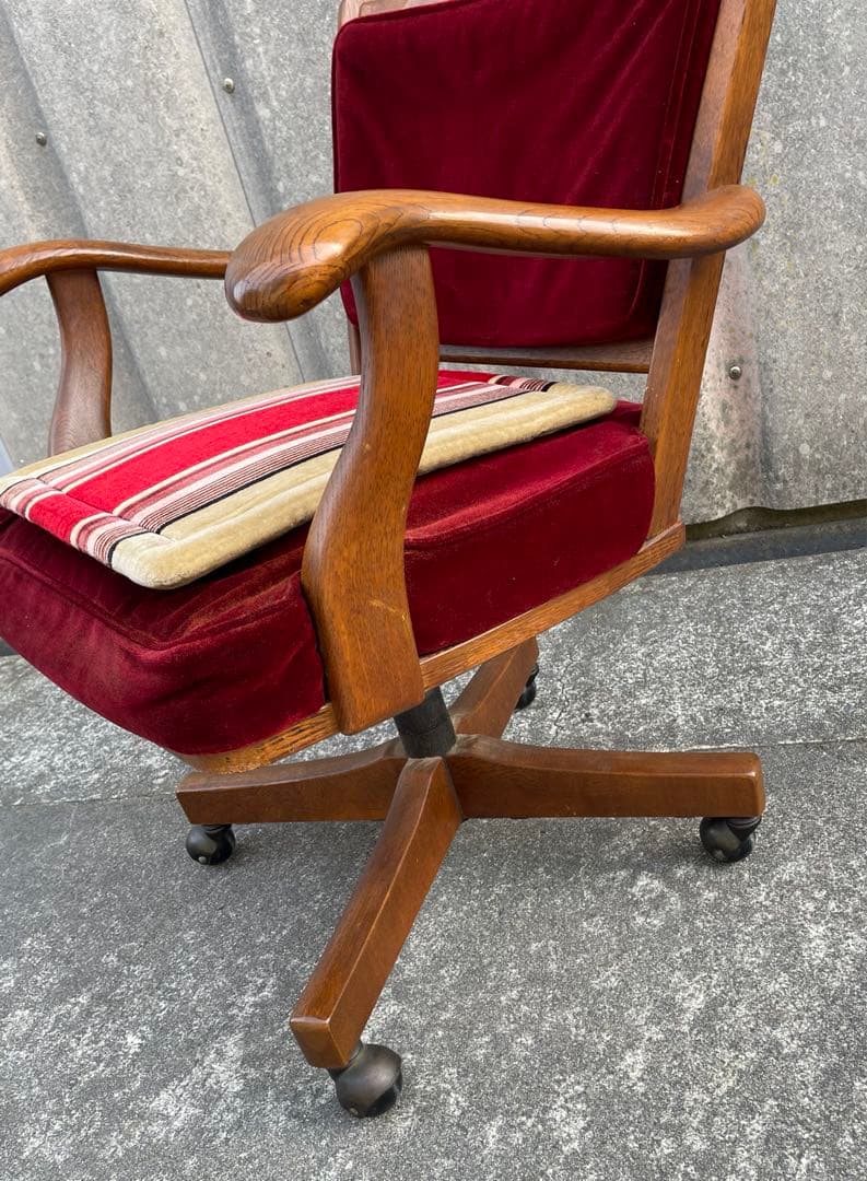 稀少/カリモク/コロニアル/デスクチェア/アームチェア /回転椅子/椅子/②