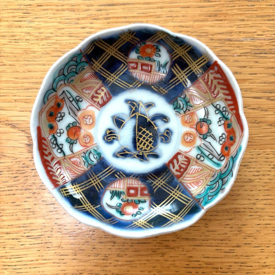 古伊万里　金襴手　豆皿5枚セット　骨董