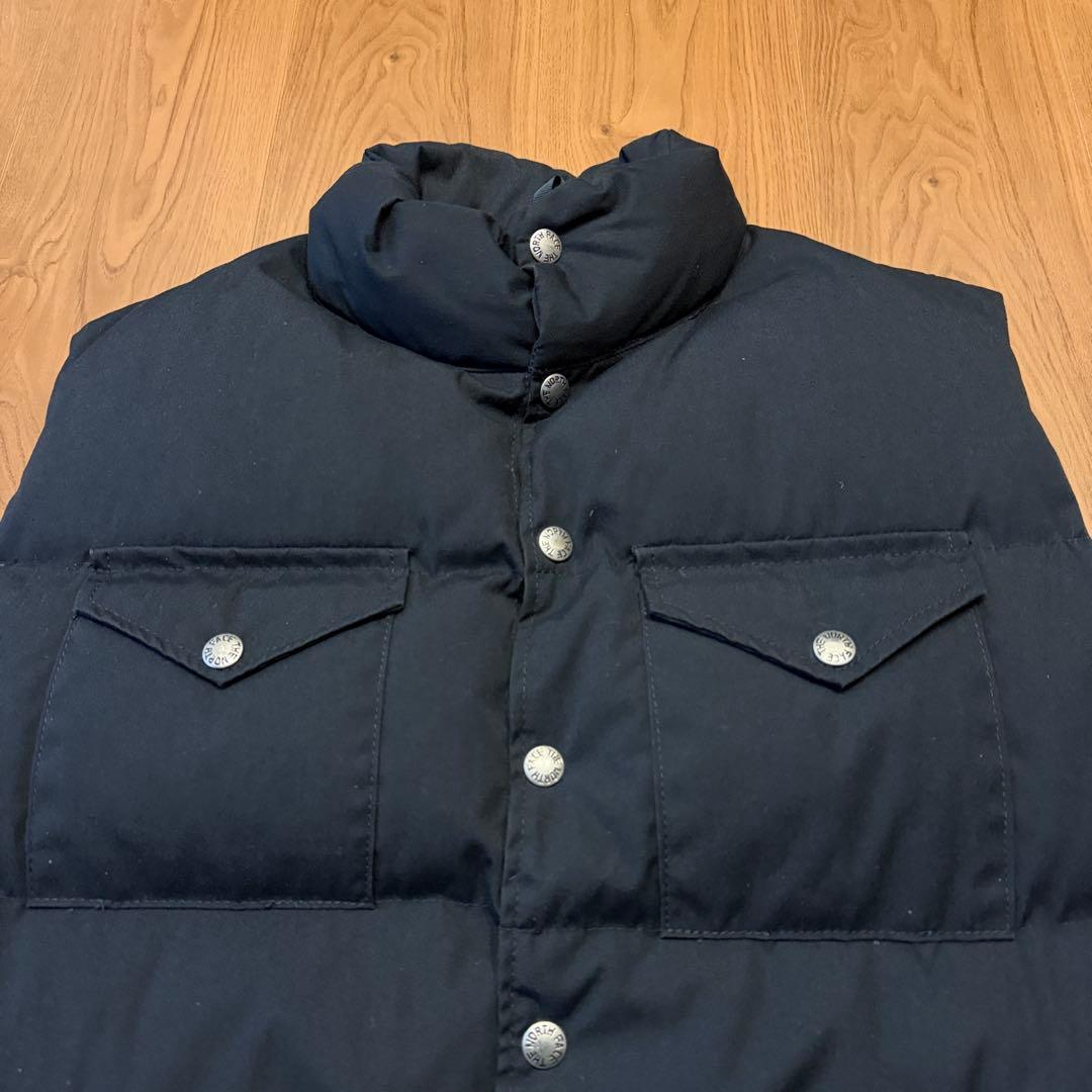 ブラック ◎ THE NORTH FACE ノースフェイス 茶タグ ダウンベスト