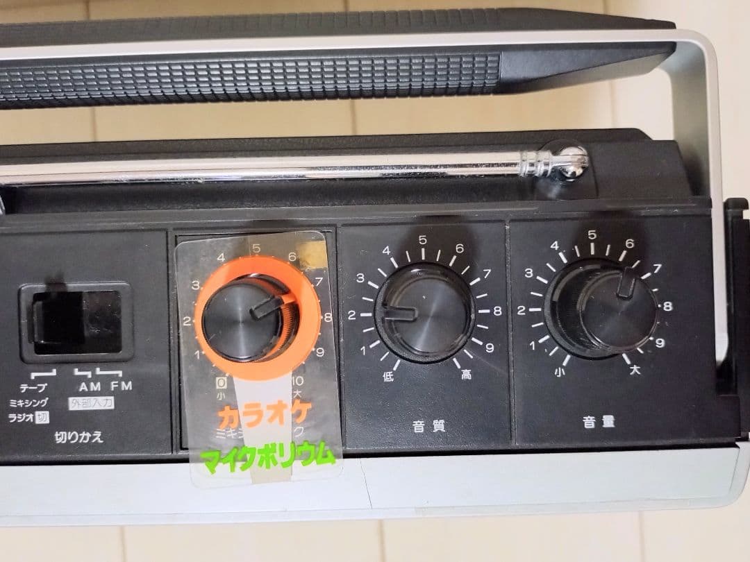 希少レトロ Victor カセットレコーダー付 ラジオ RC-242