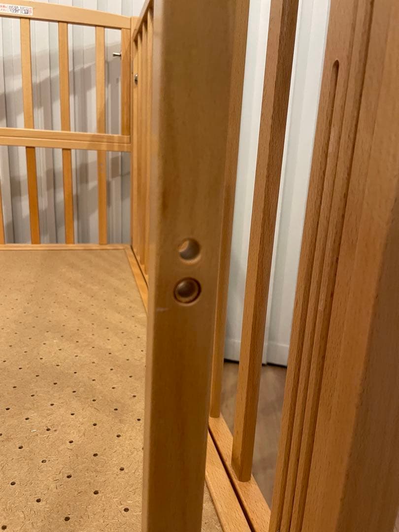 KATOJI｜ベビーベッド ハイタイプベッド ツーオープン（ナチュラル）日本製