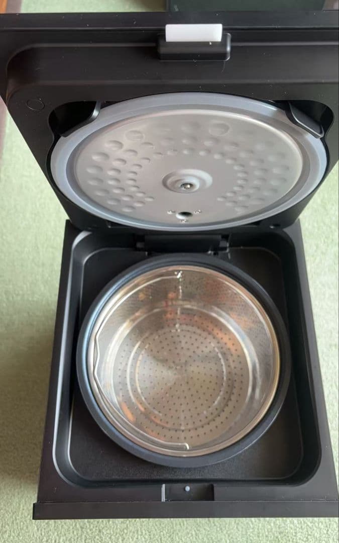 LOGCABO 炊飯器 ステンレス蒸し器付き