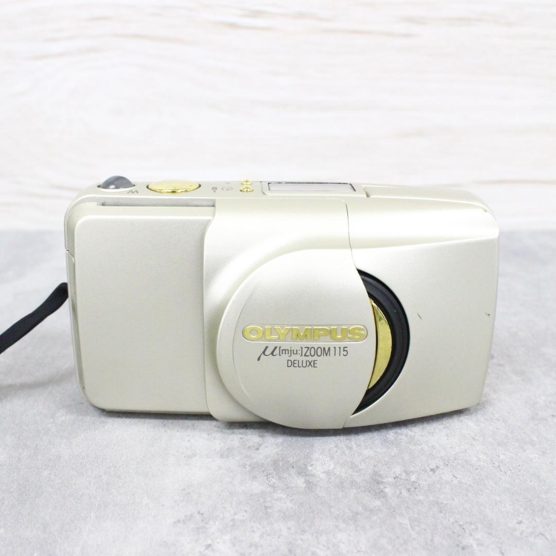 ◇オリンパス μズーム 115デラックス 三脚＆リモコン付き フィルムカメラ