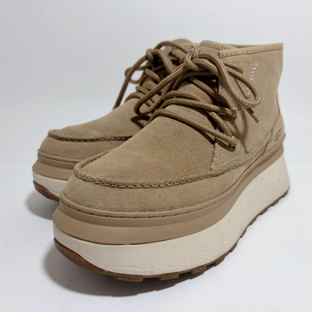 極美品☆UGG アグ マリン ブーティ 厚底 スニーカー スエード 23.5cm