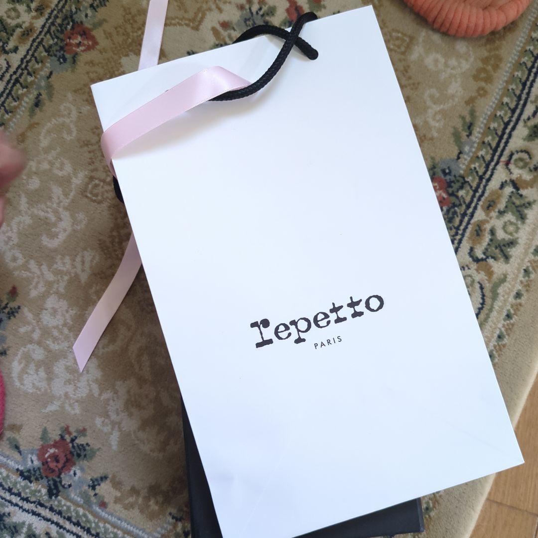repetto ビーガンレザー バレエシューズ 黒 36