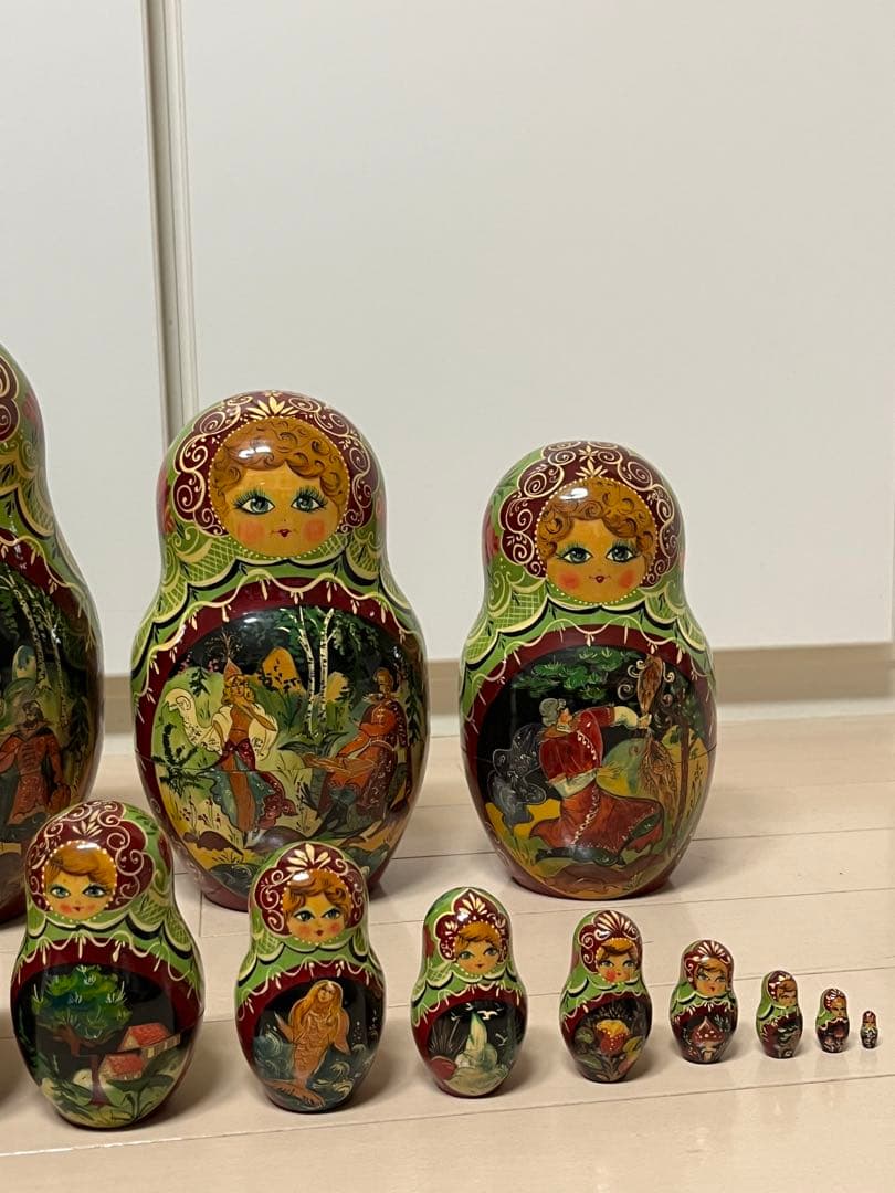 マトリョーシカ　ロシア　15体