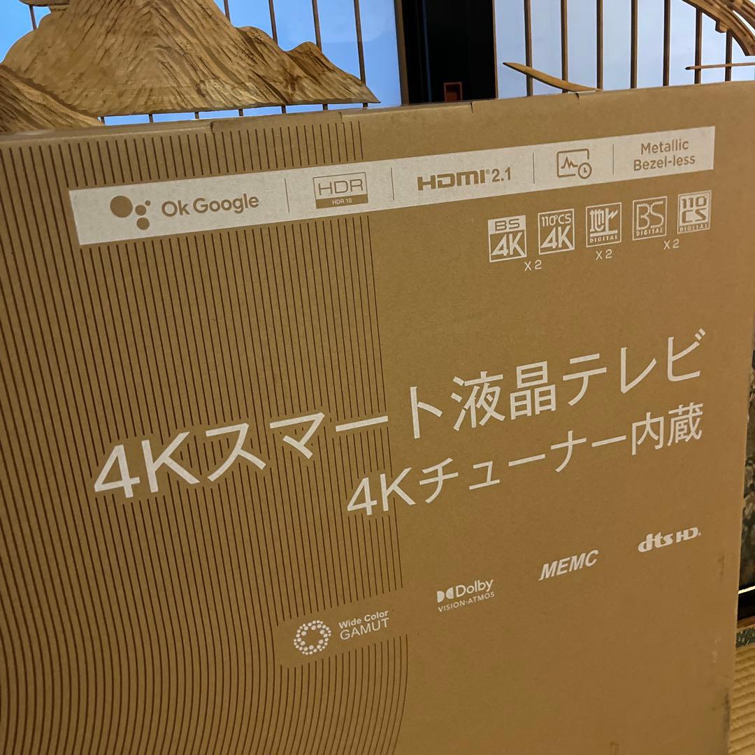 未使用★TCL★50インチ★4Kスマート液晶TV