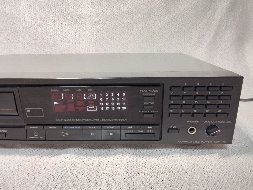 SONY CDP-770 CDプレーヤー　CDデッキ