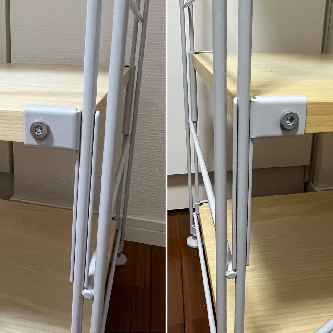 【無印良品】スチールユニットシェルフ　木製棚✖️グレー