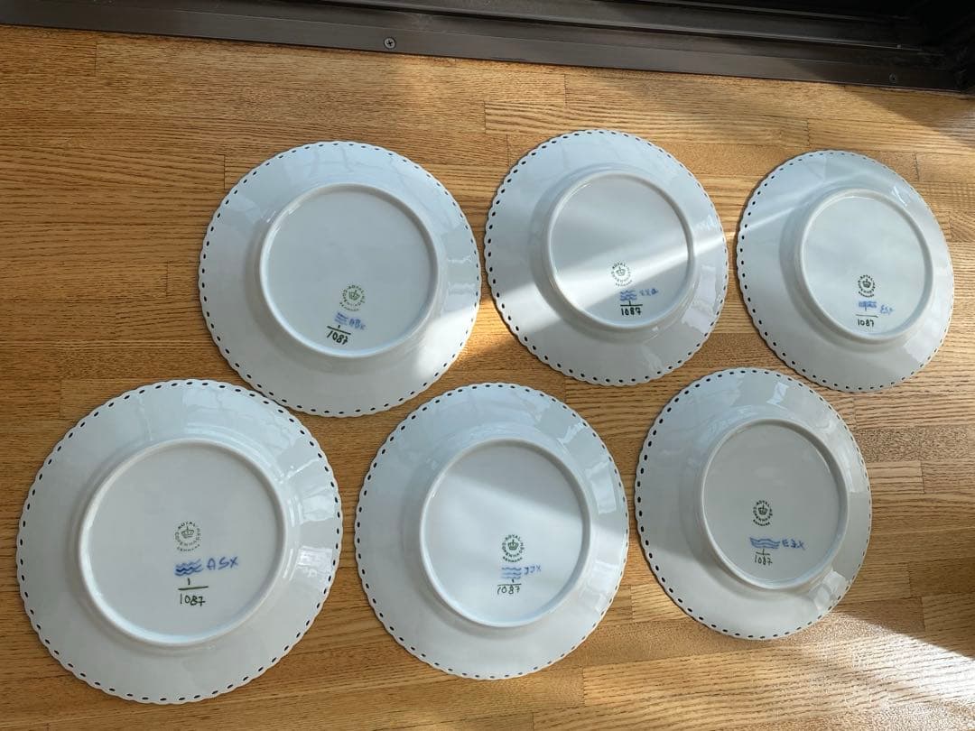 Saleロイヤルコペンハーゲンブルーフルーテッドフルレース17cm6枚