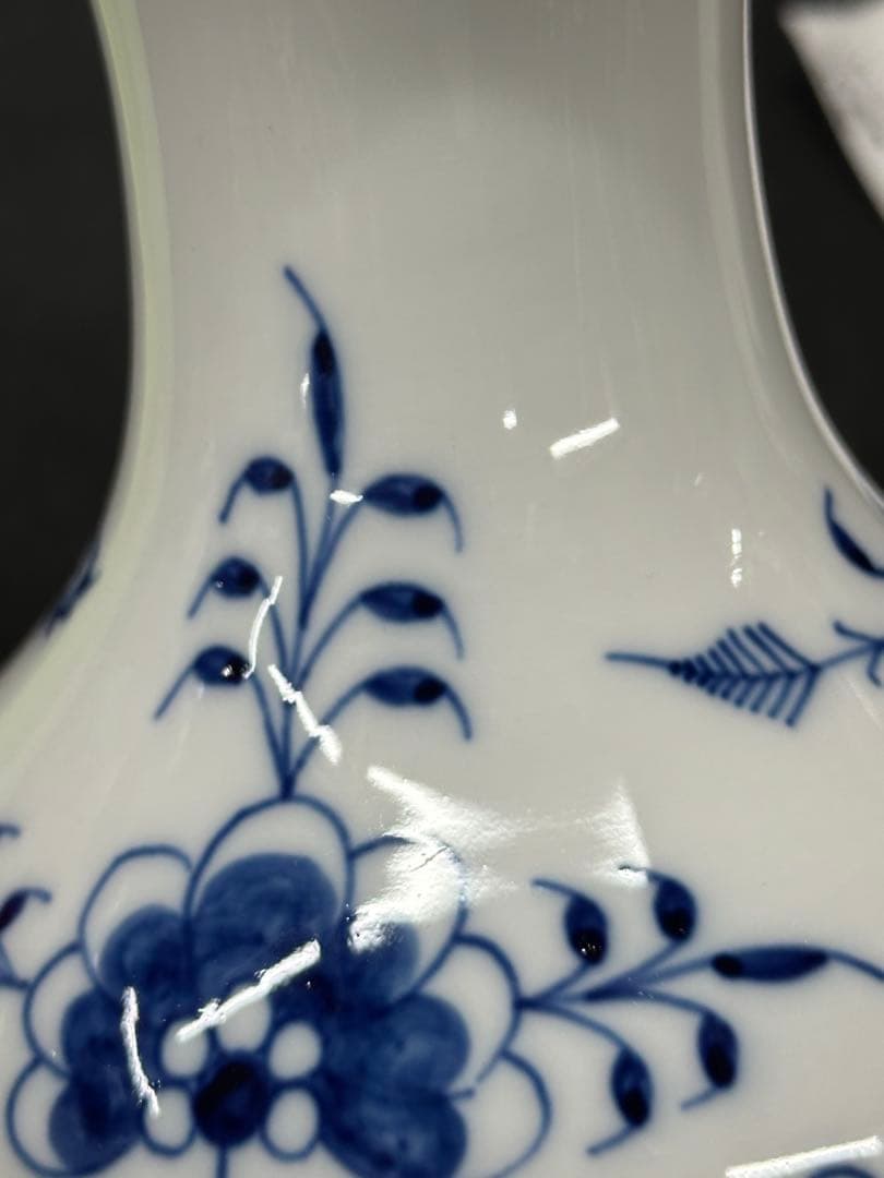 【USED美品】meissen マイセン　ブルーオニオン　花瓶　ベース