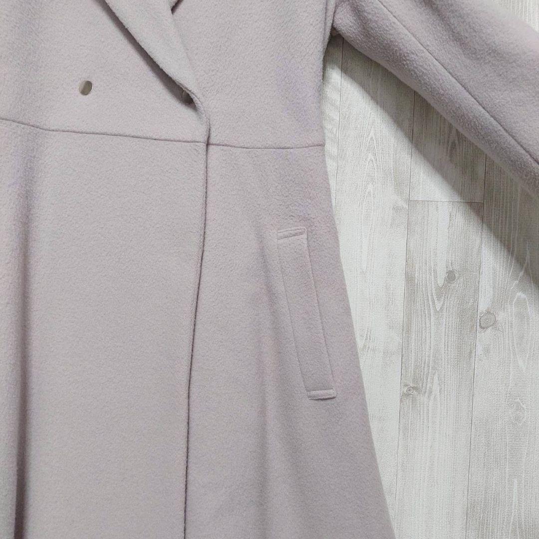 ジルバイジルスチュアート ロングコート M ピンク くすみ フォックスファー