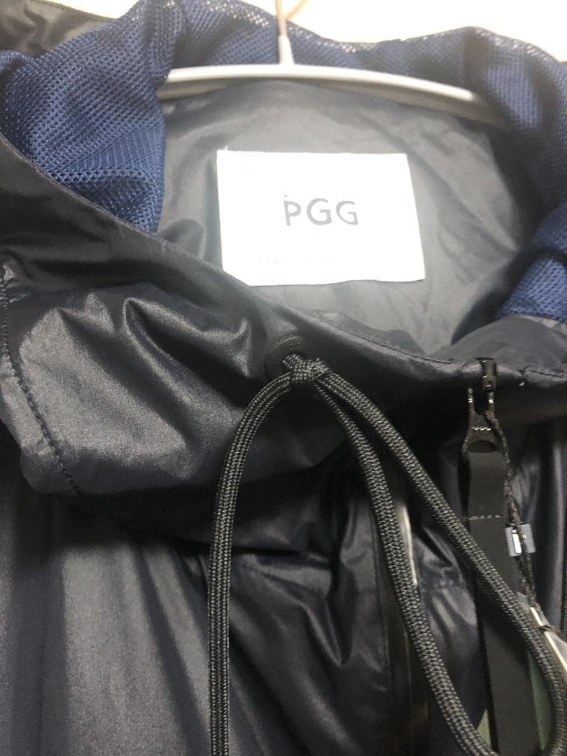 未使用 7.1万 PGG フード付きナイロンジャケット ダークネイビー