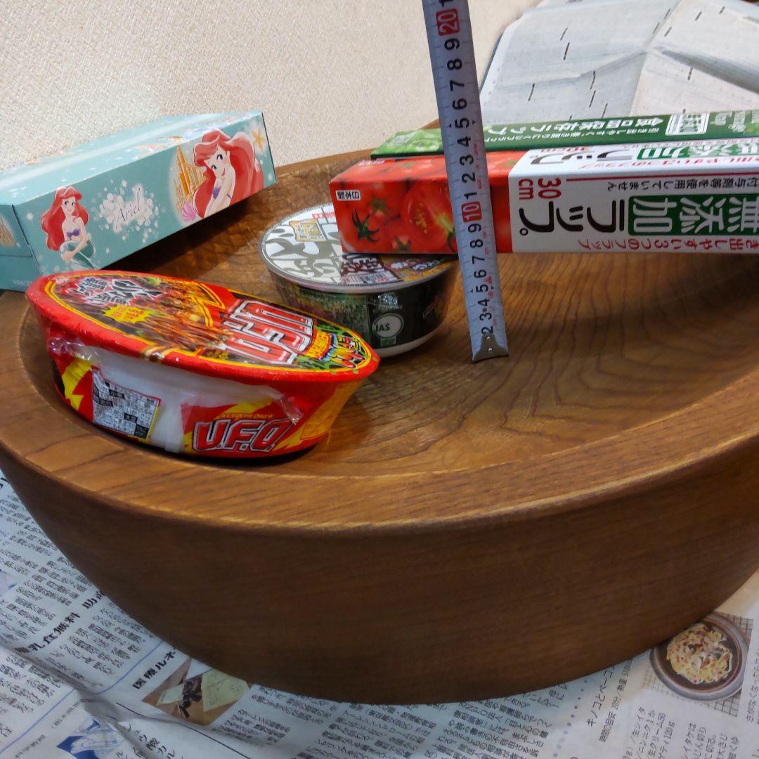 木鉢 こね鉢 51㎝ 8kg くり抜き捏ね鉢　麺 蕎麦打ち 極厚浅め 丈夫です