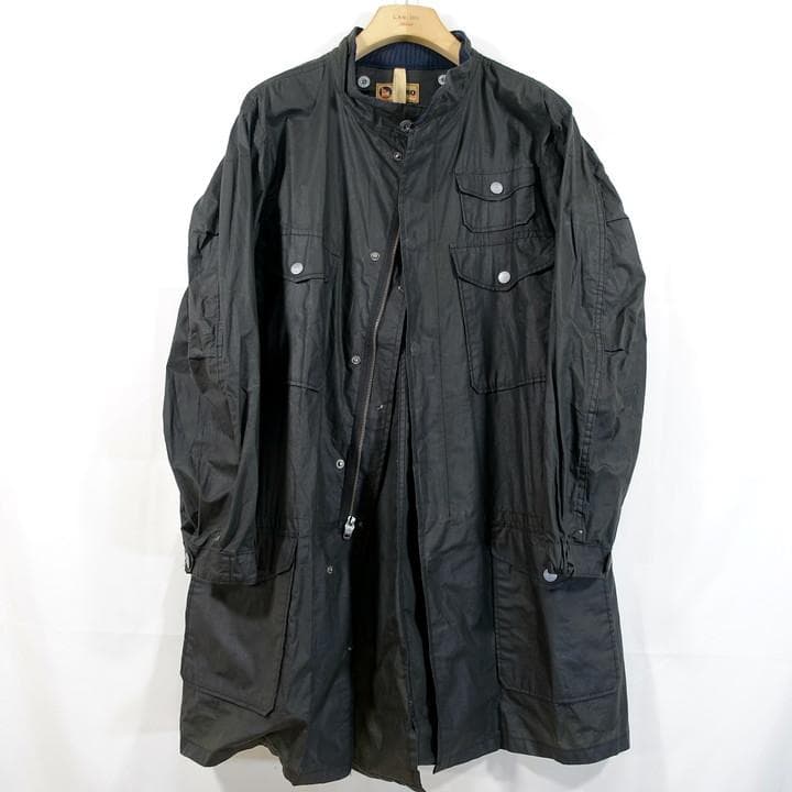 ★Sanchez★ナイジェルケーボン　オイルド　スタンドカラーロングコート