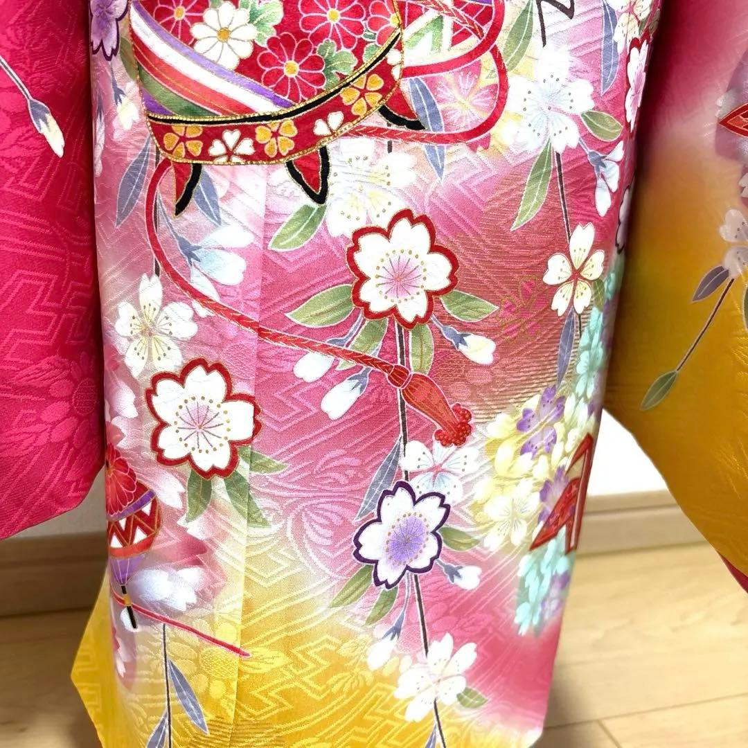 七五三　正絹　着物、長襦袢　7歳