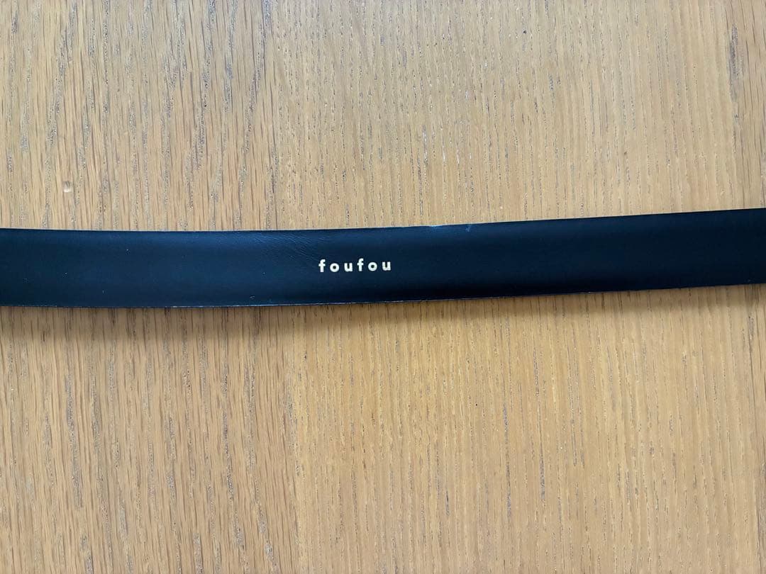 foufou グランドマザーベルト　黒×ゴールド