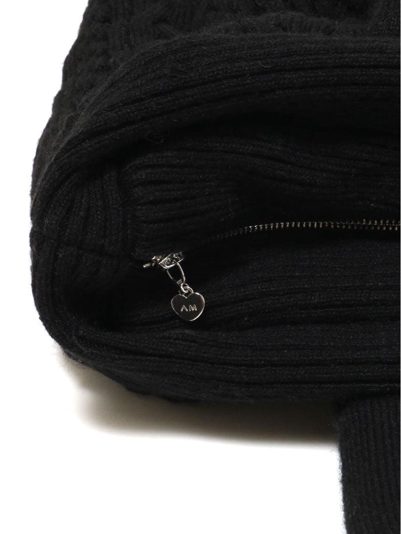ANDMARY Mary quilting knit bag ブラック
