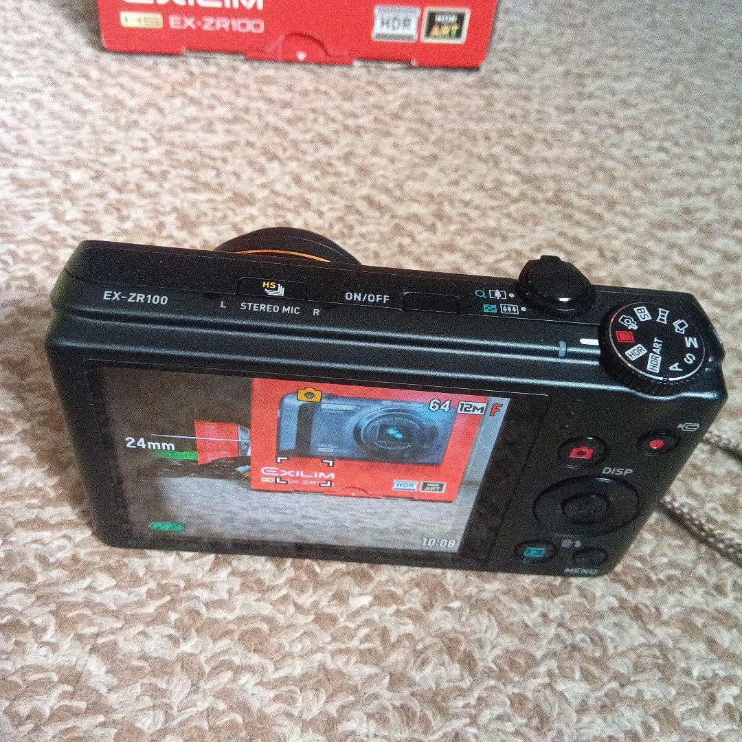 CASIO EXILIM EX-ZR100 コンパクトデジタルカメラ ブラック