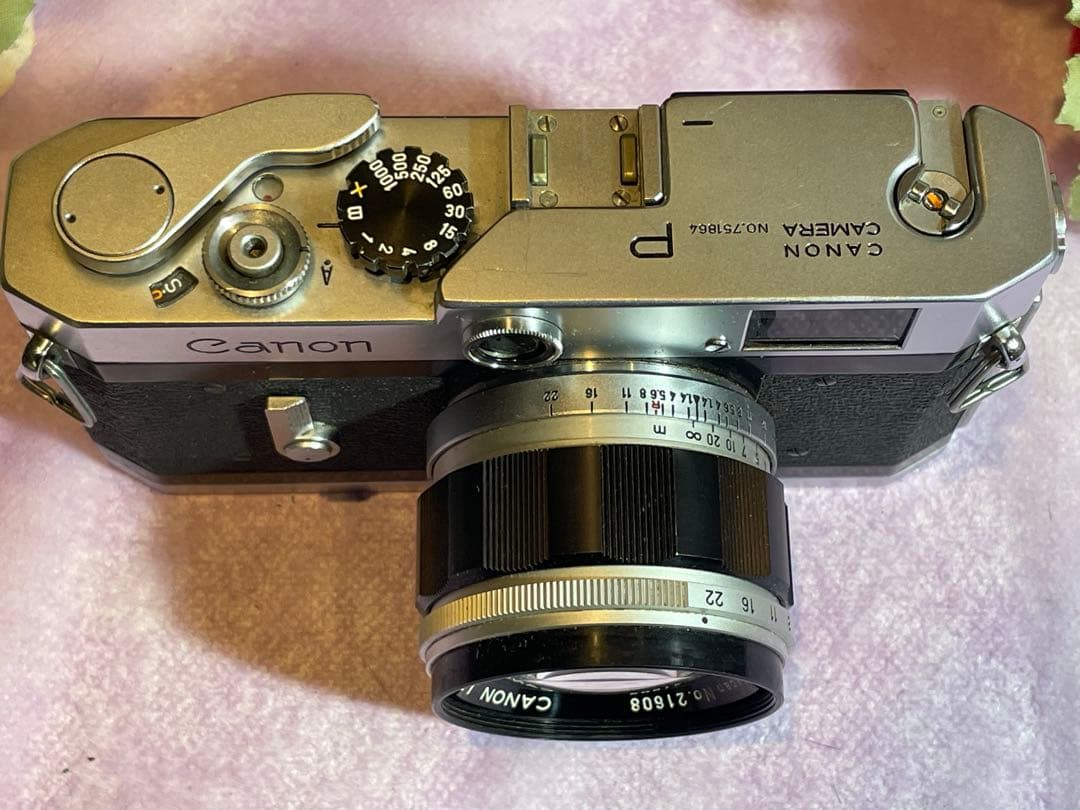 Canon P フィルムカメラ 50mm f/1.4 レンズ付き