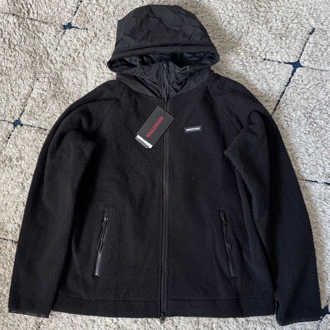 【タグ付き✨】ブリーフィング　フリース　ボア　ジャケット　ジップ　中綿　ブラック