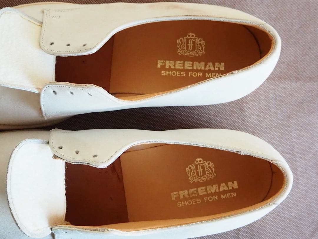 靴 60s Freeman White bucks shoes W/Box