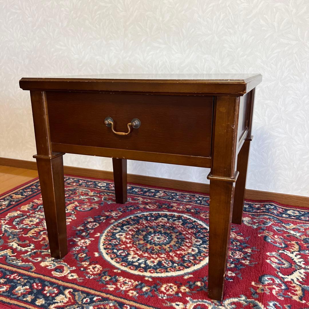 アンティーク サイドテーブル ナイトテーブル 木製