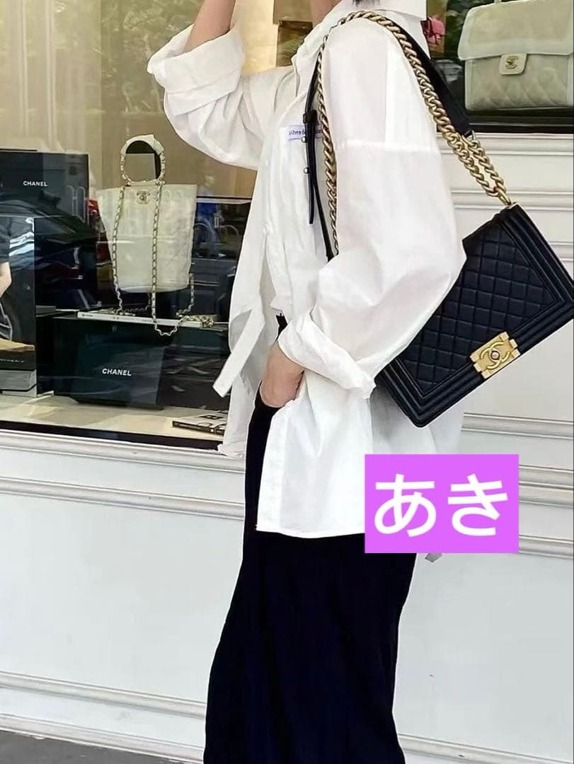 定価120万❣️シャネル ボーイキャビアスキン ショルダーバッグ ブラック