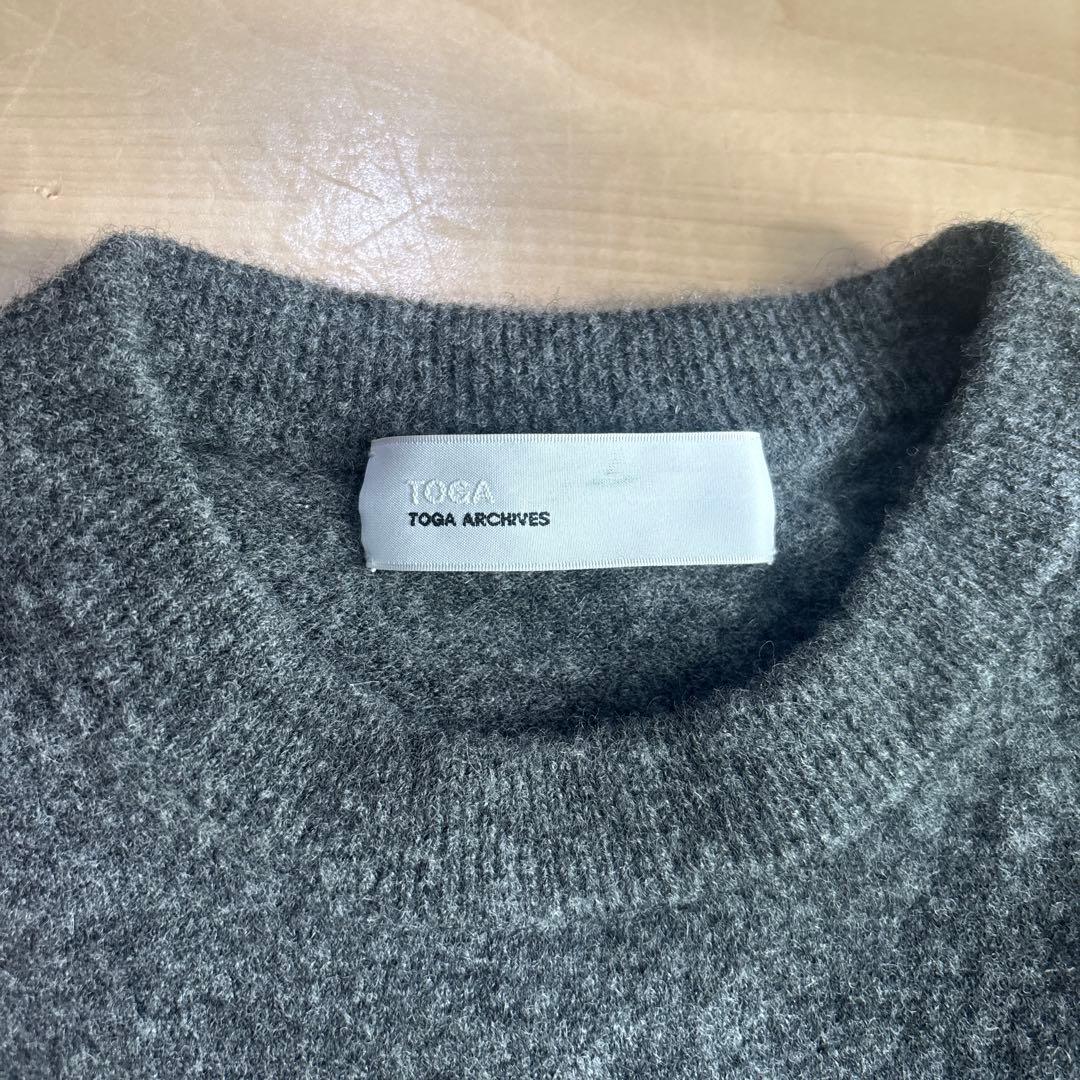TOGA ARCHIVES ホールプルオーバーニット グレー ウール
