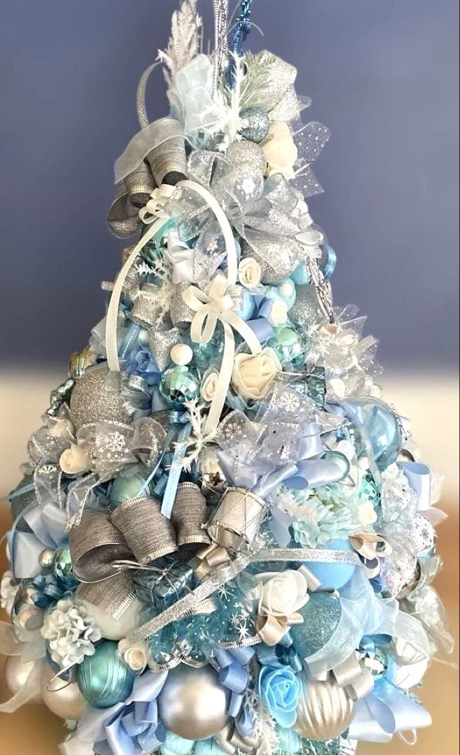 青と白のクリスマスツリー❣️ayu❣️２つセット❣️