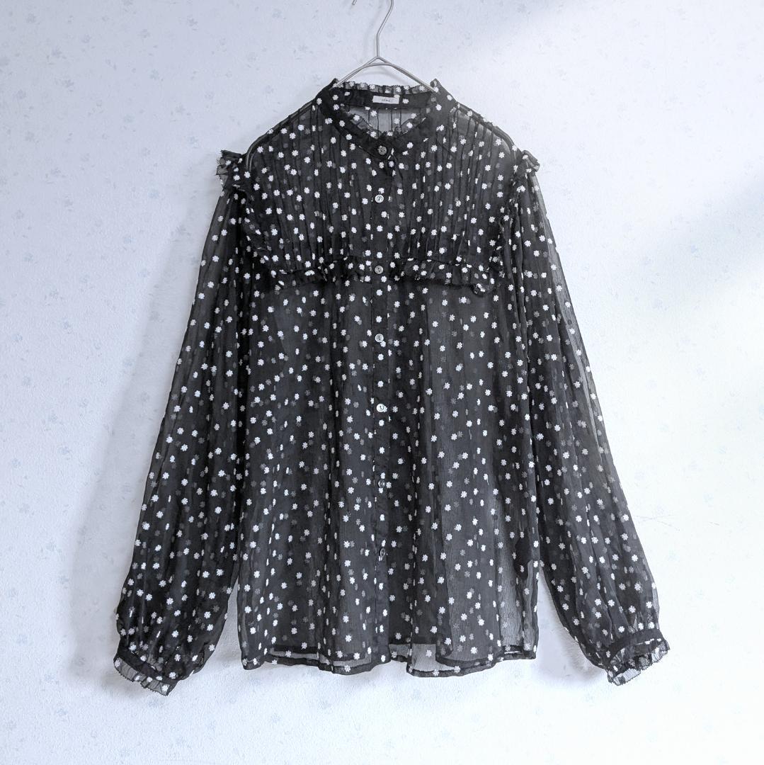 25SS IENA 楊柳フリルピンタックブラウス 今季新作