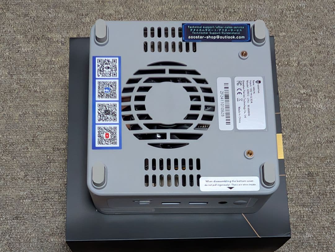 ミニPC AOOSTAR GEM12 Ryzen 6900HX/32GB/512GB