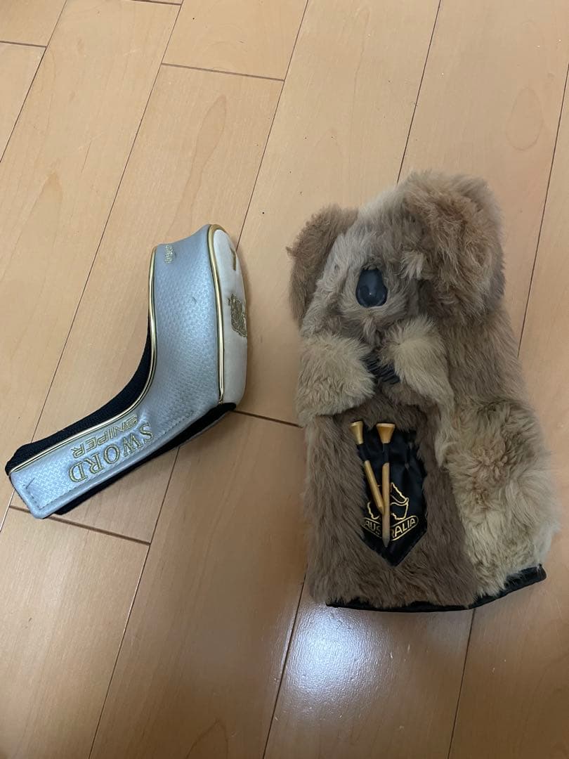 adidas キャディバッグ ホワイト/ネイビー　+ ゴルフクラブセット